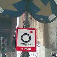 Rambu Unik Tambal Ban 75 meter Menjamur di Rawasari 