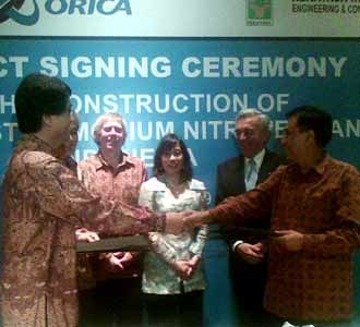 Pembangunan Pabrik Bahan Peledak Terbesar