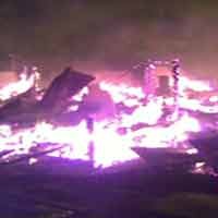 Puluhan Rumah Petak Luluh Lantak