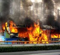 25 Orang Tewas Terpanggang di Bus