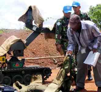 PBB Inspeksi Peralatan TNI di Kongo