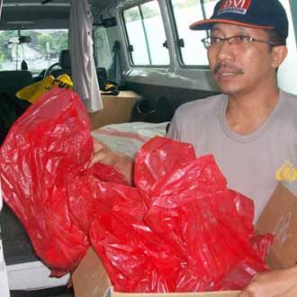 Jasad Dimasukan Tas Plastik
