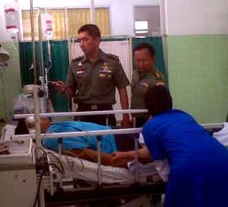 Letda Agus Dirawat di RS Dustira