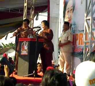 Mega-Prabowo Kampanye di Sidoarjo