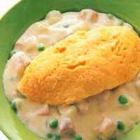 Omelet Ayam Saus Putih