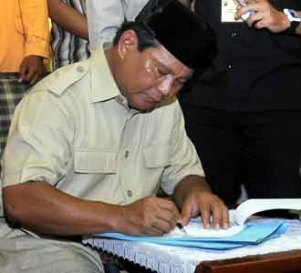 Prabowo Kontrak Politik dengan BEM