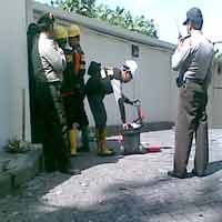 Tim Labfor Periksa Seluruh Lantai