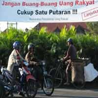 Perang Spanduk Pendukung Capres