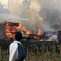 Pabrik Mebel di Singosari Ludes Terbakar