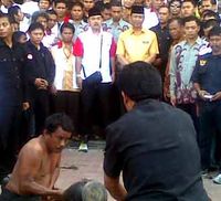 Wiranto Disuguhi Atraksi Debus