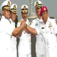 Dua Jabatan Strategis Koarmatim Diserahterimakan