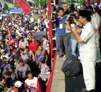 Prabowo Kampanye di Jember