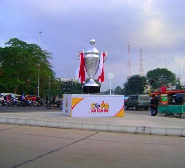 Monumen Copa Indonesia di Palembang