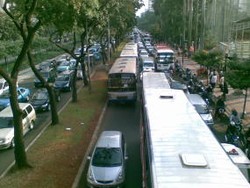 Sudirman-Thamrin Mengular Pascakampanye Akbar Mega-Prabowo di GBK