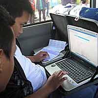 Bus PSB Online Disebar di Enam Titik