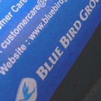 Blue Bird B 1456 DU Hampir Membuat Celaka