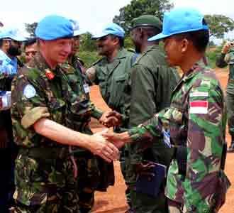 Munoc Kunjungi Pasukan PBB di Dungu
