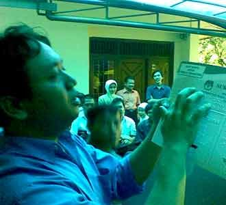 Simulasi Pilpres untuk Tunanetra