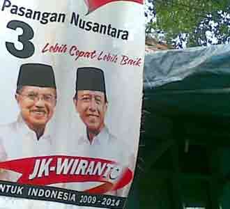 Spanduk JK-Wiranto 