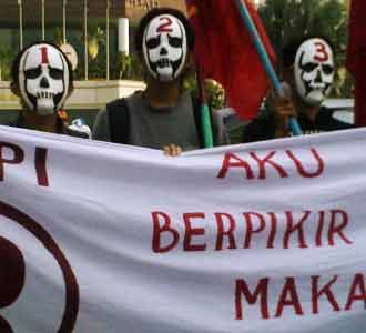 FPPI Serukan Golput di Bundaran HI