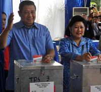 SBY Berikan Suaranya