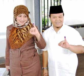 Ketua MPR Mencontreng