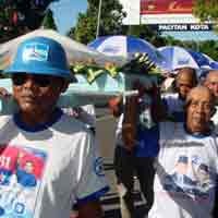 Suara SBY Unggul, Warga Pacitan Pesta Tumpeng Raksasa