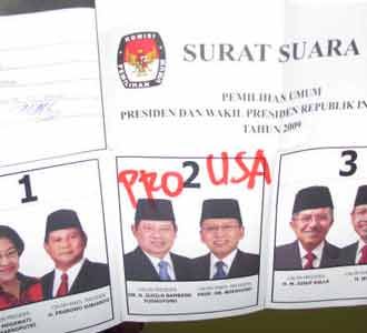 Pro USA di Foto SBY-Boediono