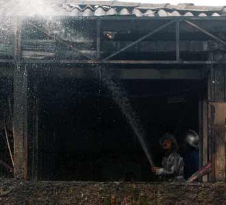 Pasar Sederhana Bandung Terbakar