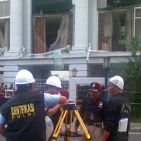 Ukur Dampak Kerusakan Bom, Polri Lakukan Pemindaian 3 Dimensi