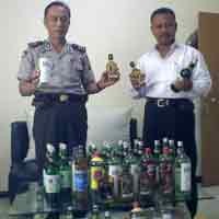 Polsek Mulyorejo Amankan Puluhan Miras Tak Berizin