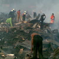 Ratusan Lapak Ludes Terbakar di Kebagusan