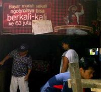 Warung Remang-remang Dibongkar Paksa