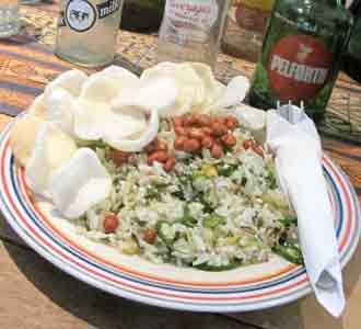 Nasi Hijau di Rumah Buku
