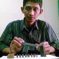 Simpan Senpi FN Kaliber 22, Purnawirawan TNI AL Diamankan