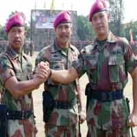 Tongkat Komando Danyonif-5 Marinir Berpindah Tangan 