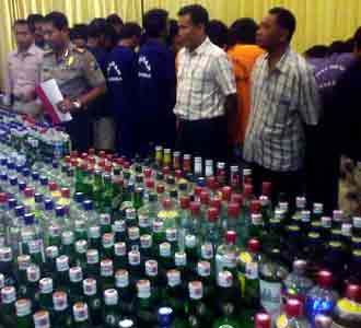 1.000 Botol Miras Diamankan