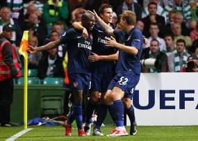 The Gunners Tundukkan Celtic 2-0
