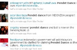 Pengguna Twitter Pagari Tari Pendet dari Malaysia