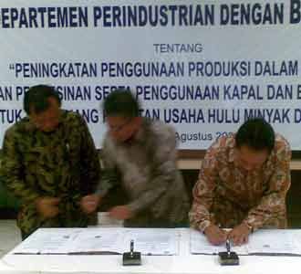 Depperin dan BP Migas Tandatangani MoU