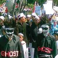 Sambut Ramadan, Ratusan Anak Asuh Gelar Pawai 