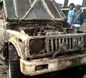 Suzuki Katana Ludes Terbakar