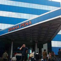 Karyawan Graha Pena Berhamburan