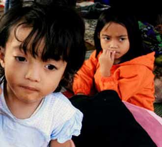 Tatapan Anak Korban Gempa