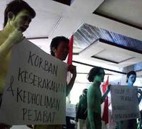 Korban Lapindo Demo DPRD Jateng