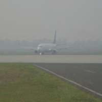 Kabut Asap Belum Ganggu Aktivitas Bandara SMB II Palembang