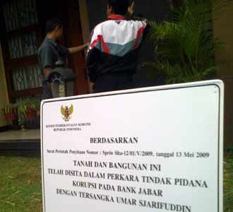 KPK Sita 5 Rumah Eks Dirut Bank Jabar