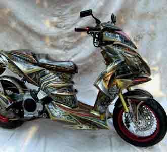 Motor Modifikasi Ibu RT