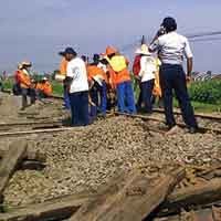 PT KA Daops VII Awasi Lima Titik Rawan Anjlok 