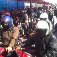Suramadu Mulai Dibanjiri Pemudik Bermotor